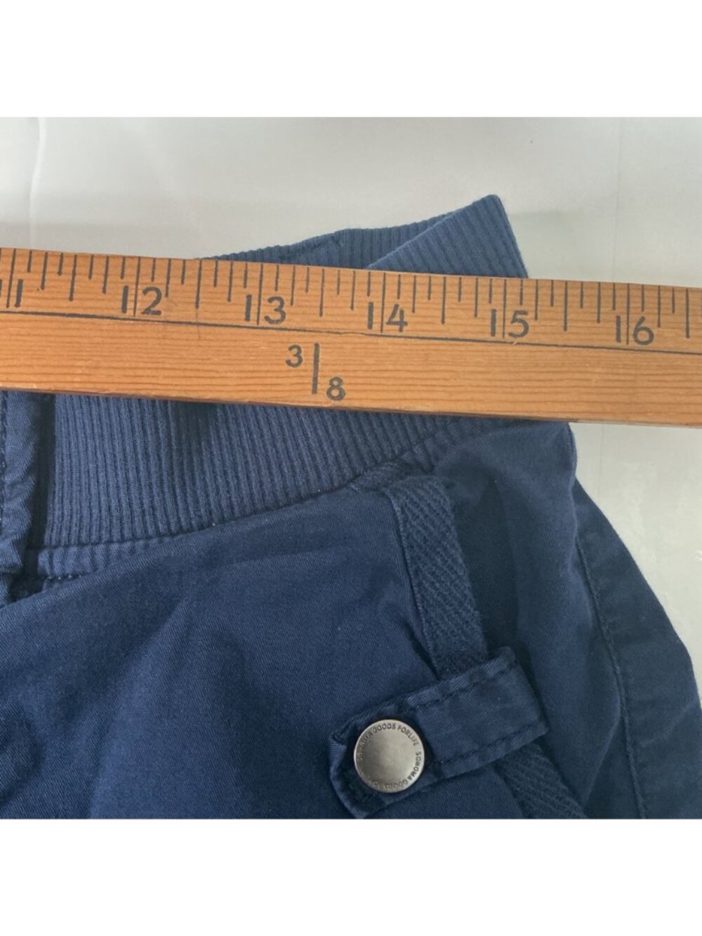 Sonoma Goods For Life Women's Navy Blue Cotton Stretch Shorts Size 10 W/ Pockets - Picture 6 of 10